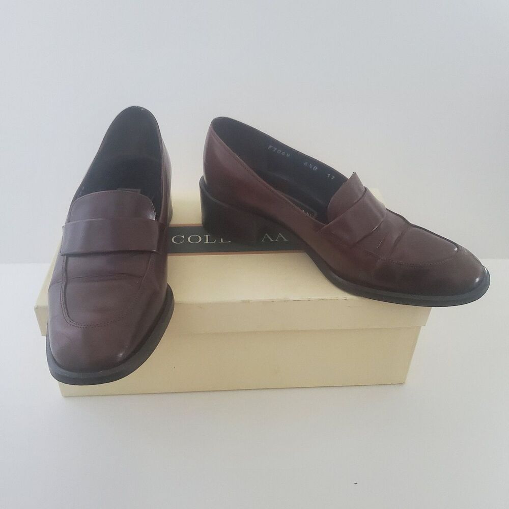 Vintage Cole Haan Women’s Loafers Size 6.5 Brown Leather Slip-On "Marlene"